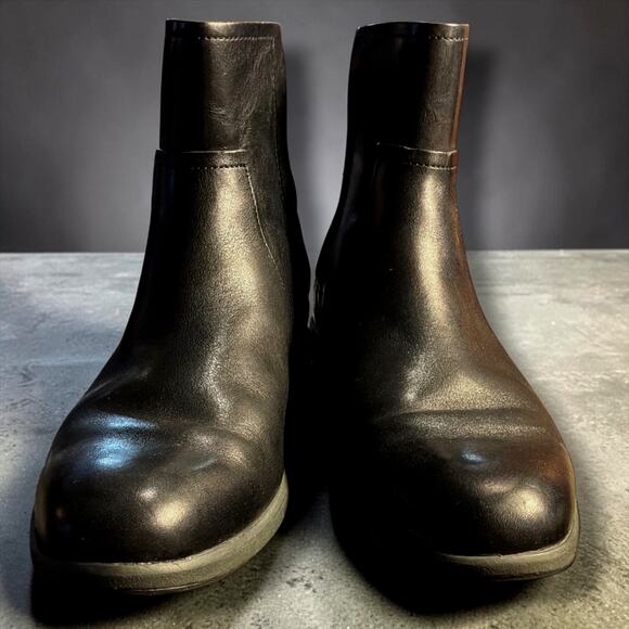 Men\'s Size 9 COLE HAAN Men\'s Premium Black Leather Zip Up Chelsea Boots EUC main image 10